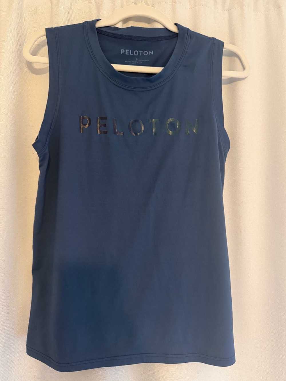 Peloton Navy Blue Sleeveless Logo Tank